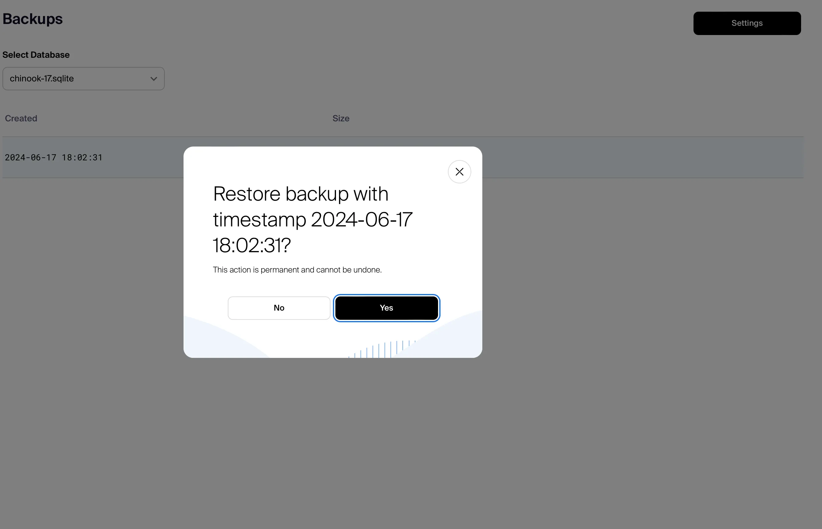 Restore Backup